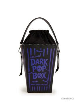 Popcorn Crossbody Bag Leather Novelty Purse for Women